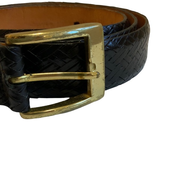 Martin Dingman Black Belt 40 Hand Made in America Basket Grain Italian Calfskin - Picture 2 of 11